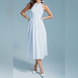 Bardot White Midi Dress